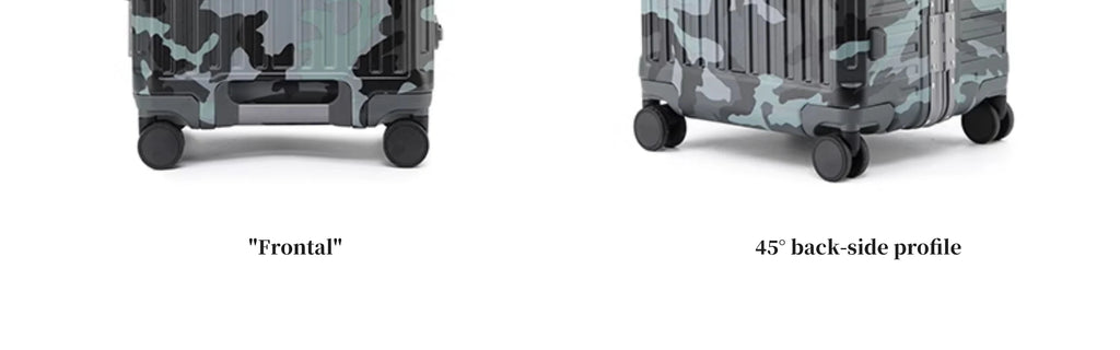 Suitcase Wide Handle Travel Suitcase Men 20 24 26 Carry-On Luggage Women PC Aluminum Frame Trolley Case