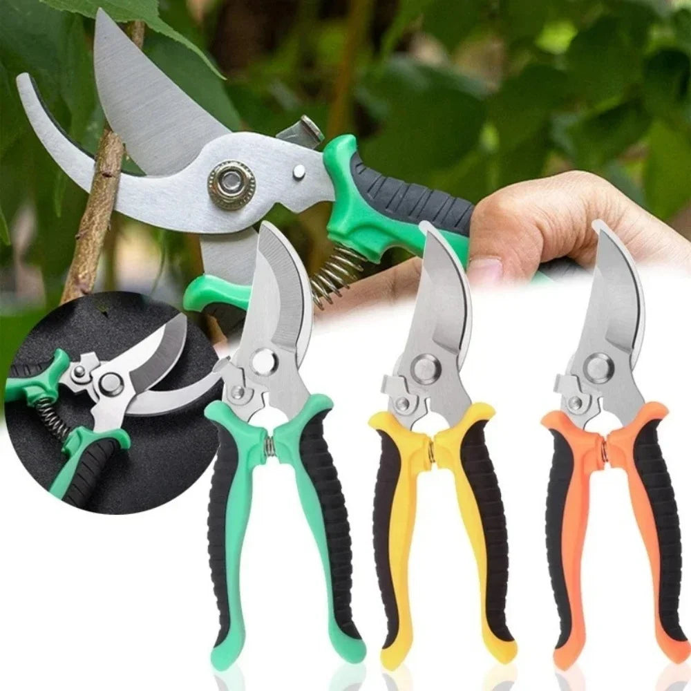 Professional Branch Trimming Garden Pruning Shears Multifunctional Pruner with Stainless Steel Scissors for Vegetable Fruit Tree