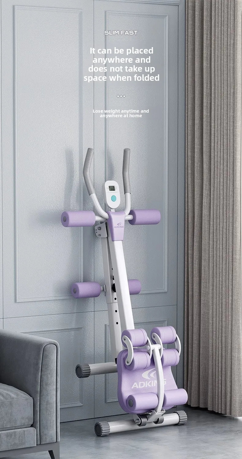 Fitness Body Shaping Machine Multifunctional Home Gym  Abdominal Waist Trainer Knee-Friendly Sliding Rail for Core & Leg Workout