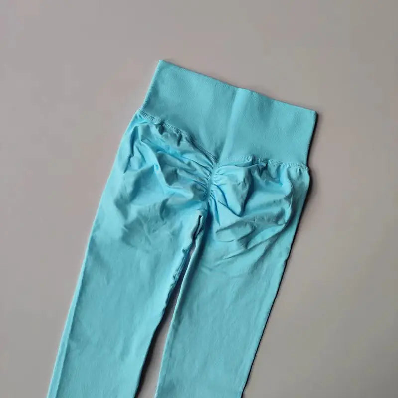 Seamless High-Waist Yoga Leggings – Push-Up Hip Lift Fit