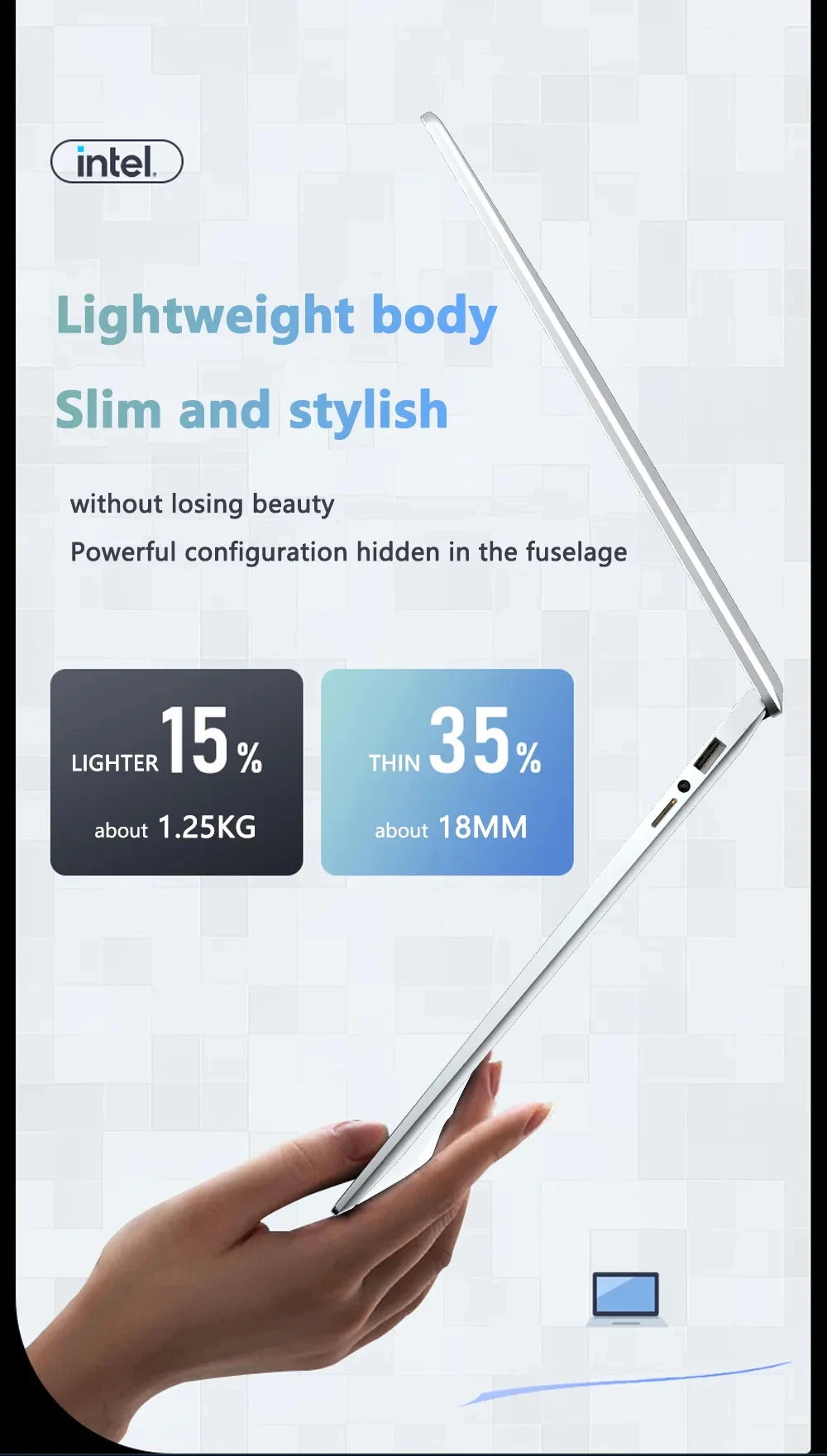 Xia Man 14.1″ Laptop — Intel Atom E3950, 12GB DDR4 RAM, 1TB SSD, Full HD 1080P IPS Display, Windows 11 Pro, Lightweight Office Notebook