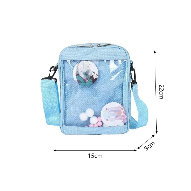 Female Ita Crossbody Bag Womens Transparent Messenger Bag Girls Cute-Lolita Shoulder Bags Teens Fashion Satchels Bag Ins