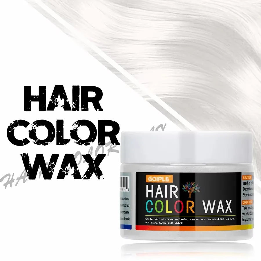 Valentine's Day Hair Color Wax for Men & Women Hair Clay Fashion One-Time Temporary Styling Dye Cream Easy Wash Hair Beard Color