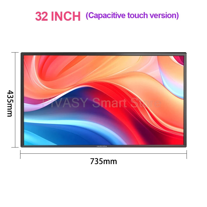 21.5/32 Inch LCD Advertising TV Android Touch All-in-one Machine Intelligwall Mounted Ent Advertising Display Screen for Store