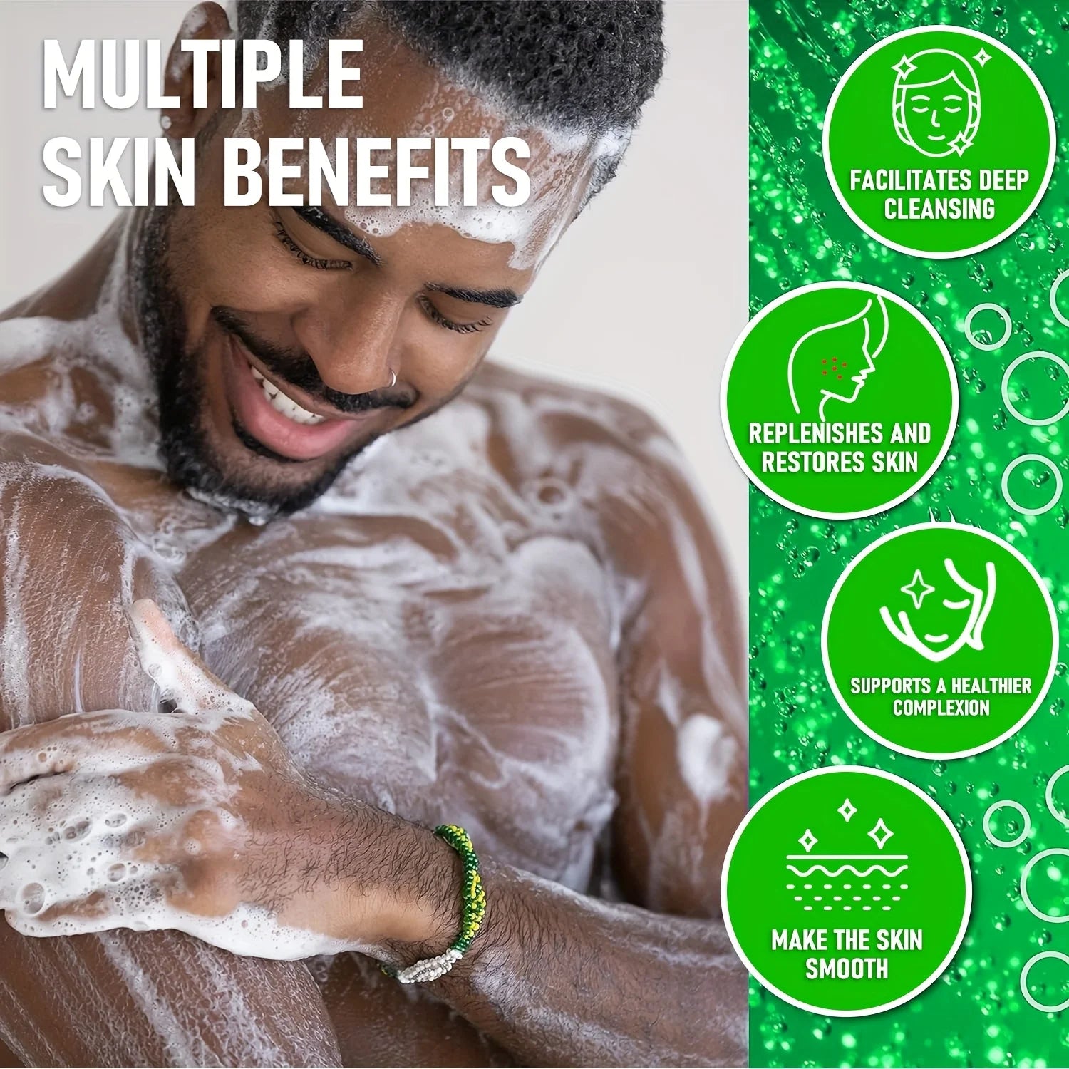 Men's Pine Tar Soap Bar Deep Cleansing Body Soap with Natural Pine Tar & Glycerin,No Phthalate,Moisturizing Exfoliating Formula