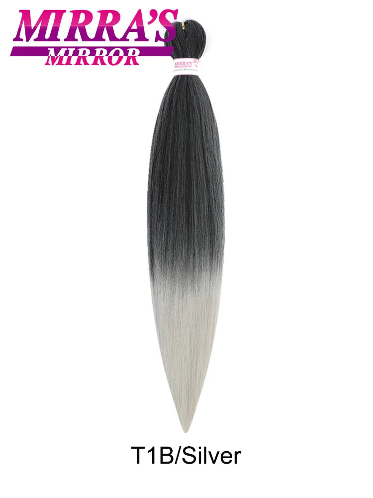 Synthetic Pre Stretched Braiding Hair Easy To Make Senegalese Box Braid Natural Soft Hair Bundles Blue Red Yellow Pink Braids