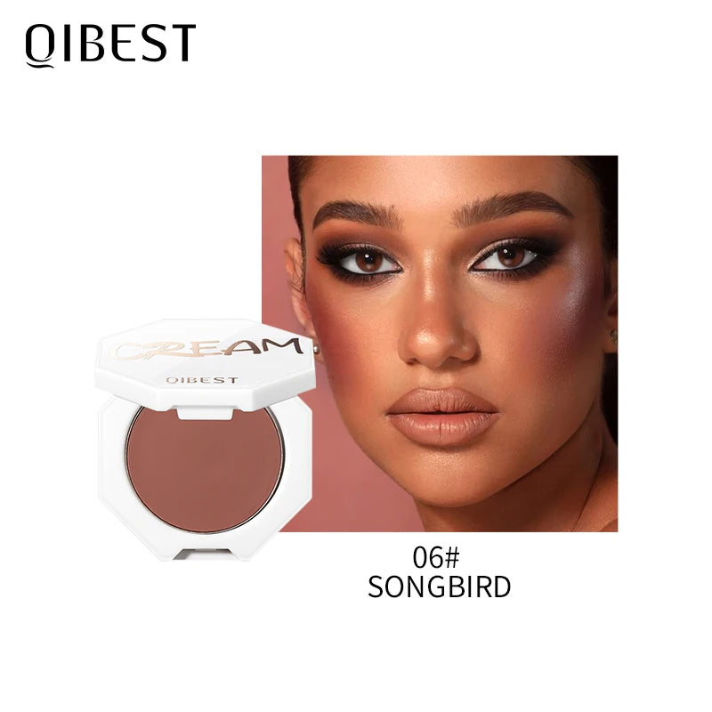 QIBEST Matte Blush Rouge Palette — Long-Lasting Natural Glow