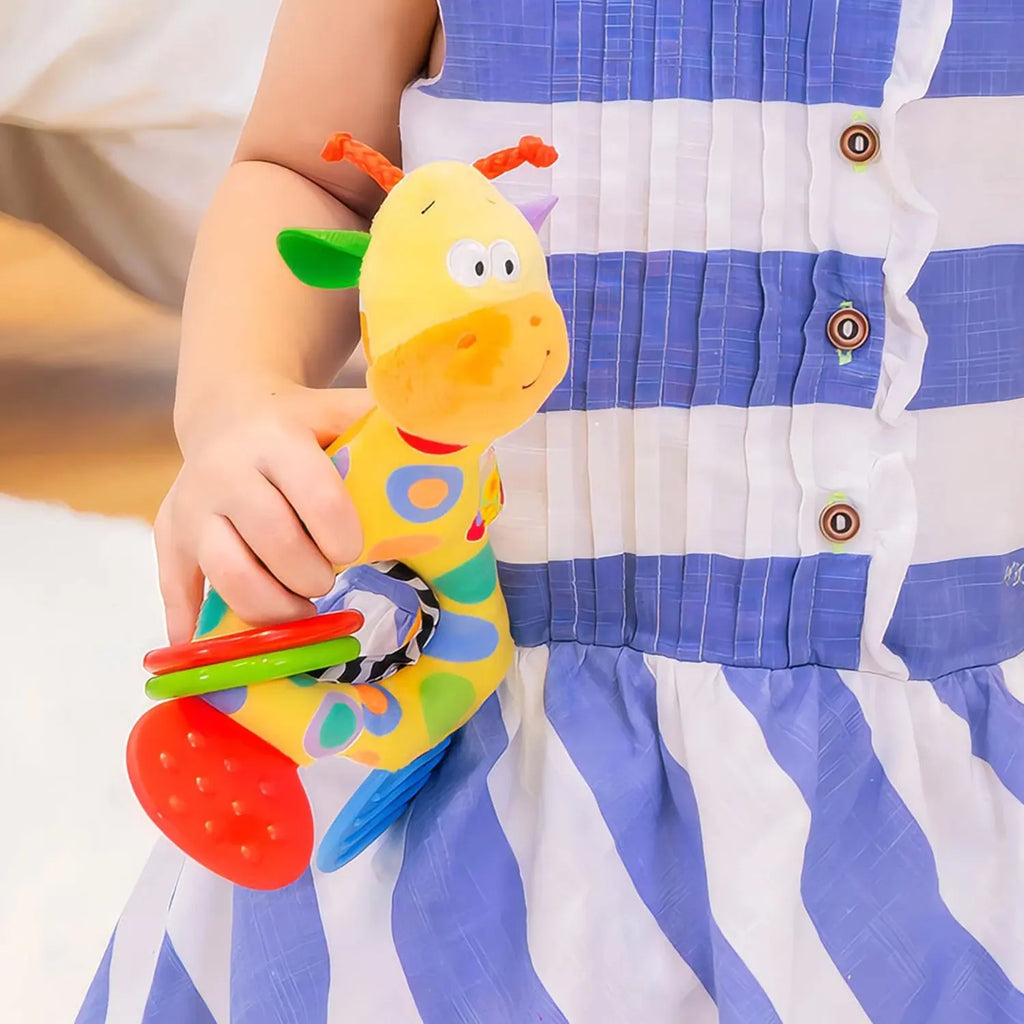 7Types Baby handheld toys rattle music Teether can bite Baby grip training Crib bell Stroller hanging bell Giraffe gift