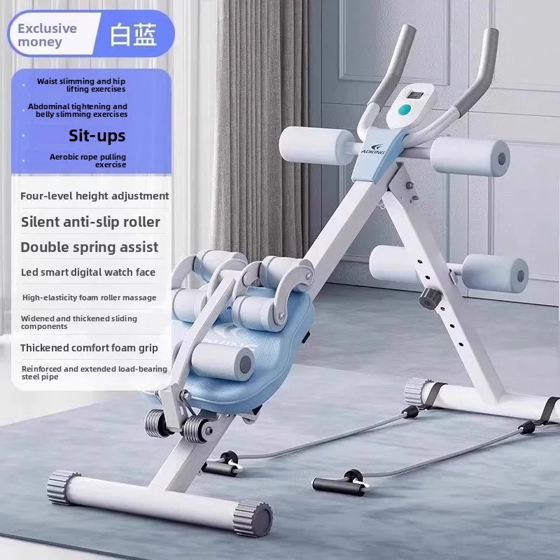 Fitness Body Shaping Machine Multifunctional Home Gym  Abdominal Waist Trainer Knee-Friendly Sliding Rail for Core & Leg Workout