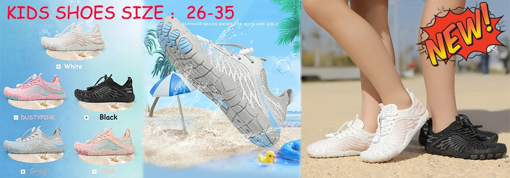 Aqua Shoes For Women Men Barefoot Water Shoes Anti-Slip Quick-Drying Outdoor Beach Upstream Wading Swimming Shoe Sneakers Unisex