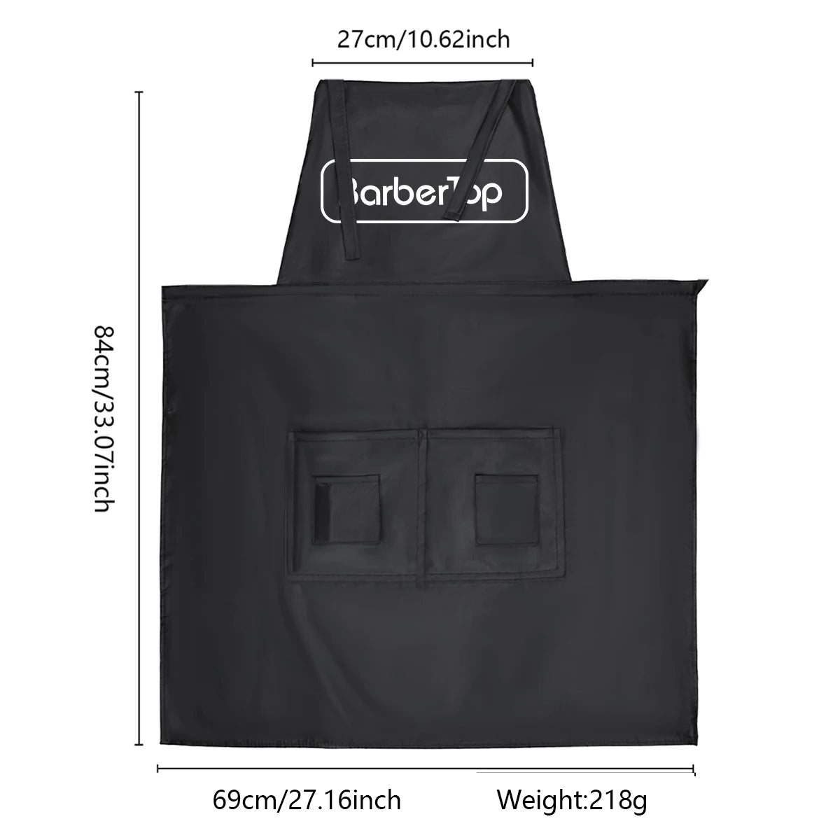 Black Stylist Apron Waterproof Hairdressing Coloring Shampoo Haircuts Cloth Wrap Hair Salon Tool