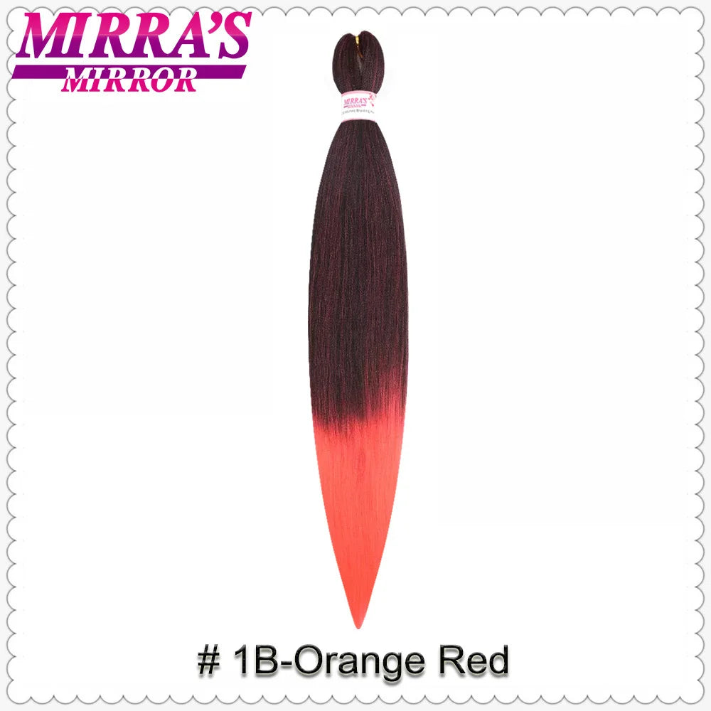 Corlorful Synthetic Jumbo Braids Hair Extensions 28 Inch Braiding Hair Pre Stretched Yellow Blue Green Red Pink Purple Braids