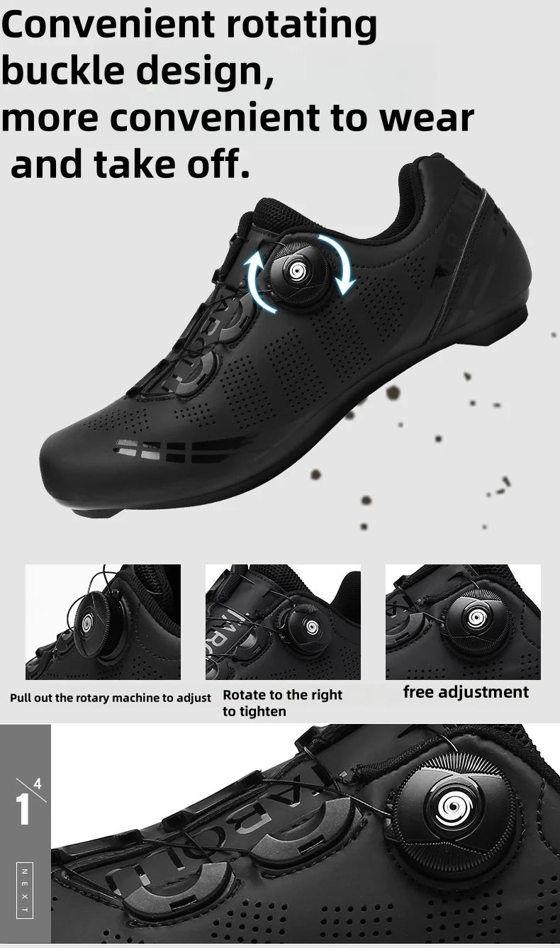 Unisex MTB Mountain Road Bike lock Shoes Breathable Non-slip Wear-resistant Pedal Bicycle Outdoor Competitive Bicycle Equipment