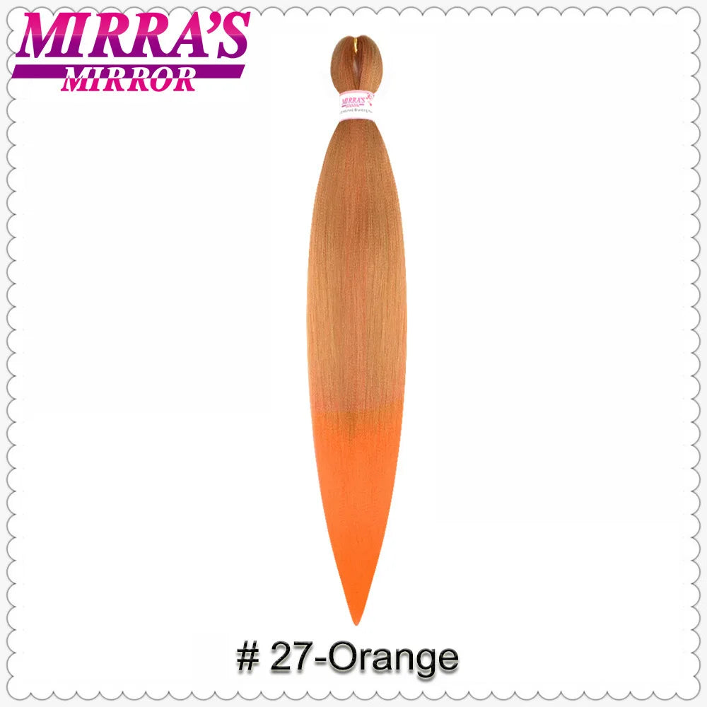 Corlorful Synthetic Jumbo Braids Hair Extensions 28 Inch Braiding Hair Pre Stretched Yellow Blue Green Red Pink Purple Braids