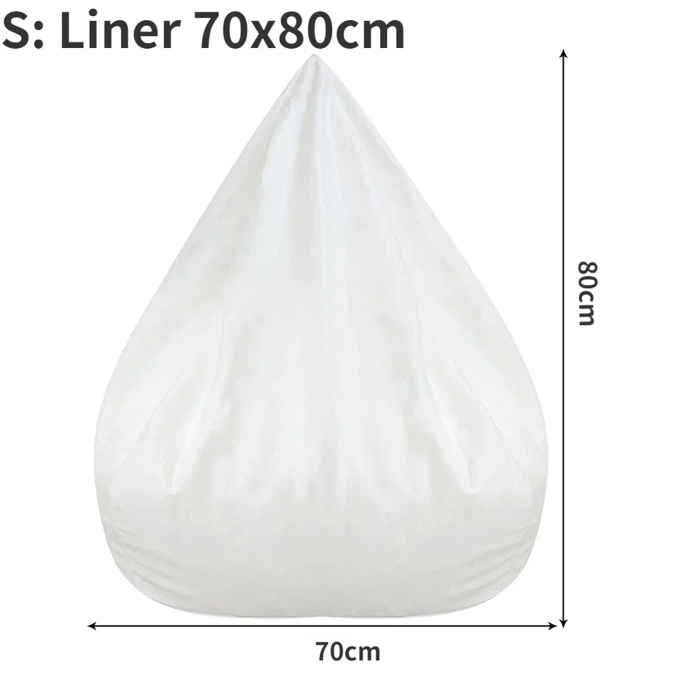 OTAUTAU Large Bean Bag Chair Sofa Cover Without Filler Lazy Corner Seat Beanbag Couch Has Replacement Sofa Inner Liner for Sale