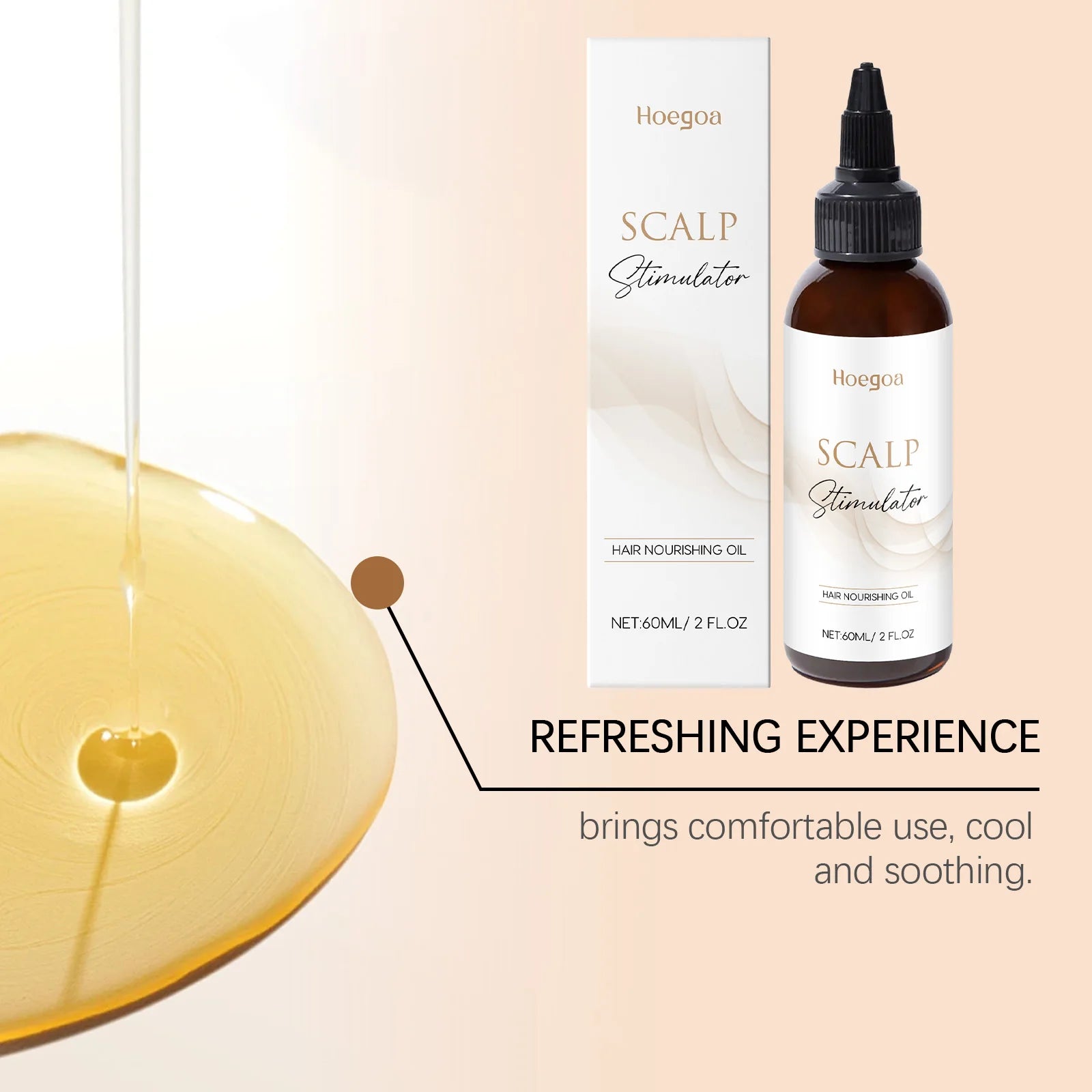 HOEGOA Dense Hair Essential Oil – Scalp Nourishing & Shine Serum (60ml)