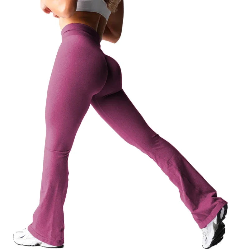 Effortless Flare Leggings — Seamless High-Waist Yoga Pants, Second-Skin Soft
