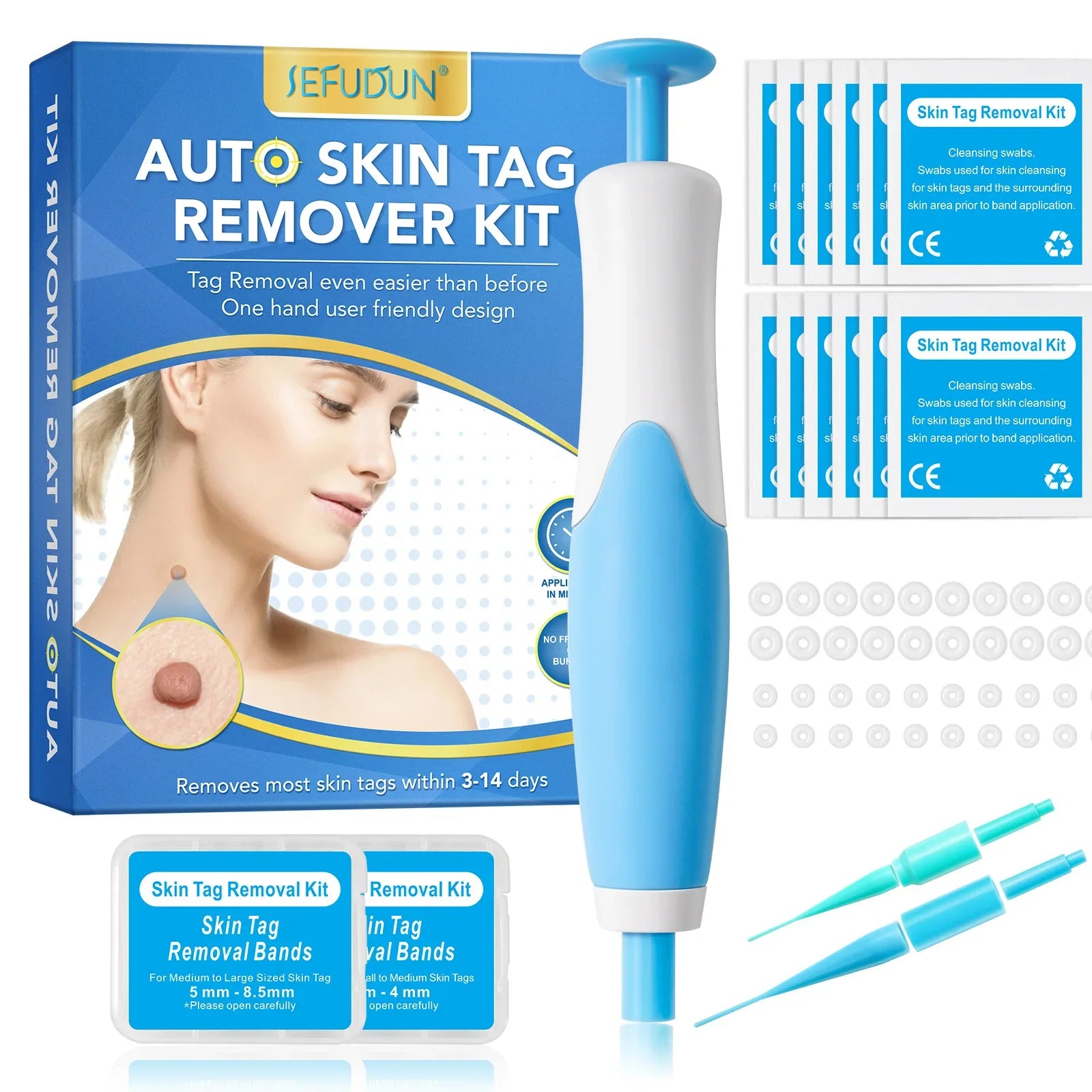 Dual Head Wart Removing Pen Set Auto Skin Tag Remover Painless Mole Wart Skin Tag Removal Kit Skin Care Beauty Tool Hot Sale