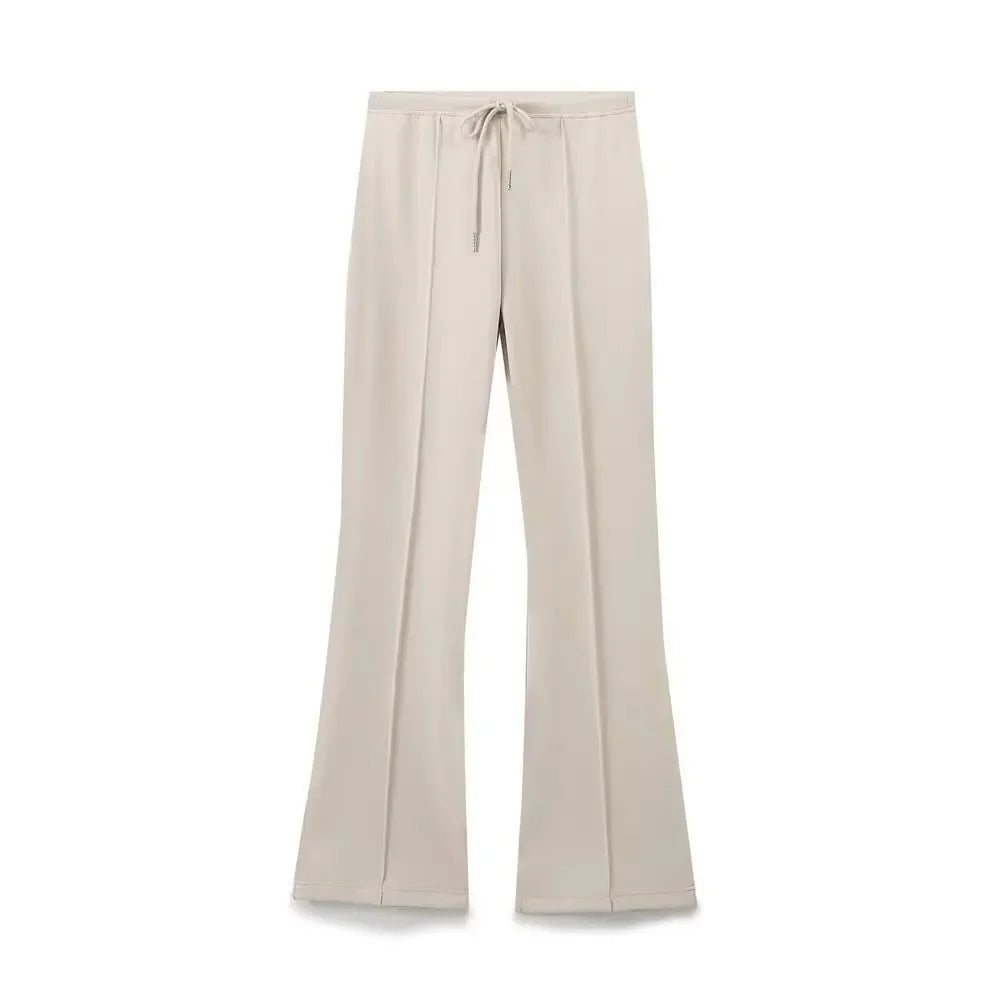 Women’s Embroidered Sweatshirt & Fleece-Lined Joggers Set – Cozy 2-Piece Sports Outfit (Fall New Arrival)