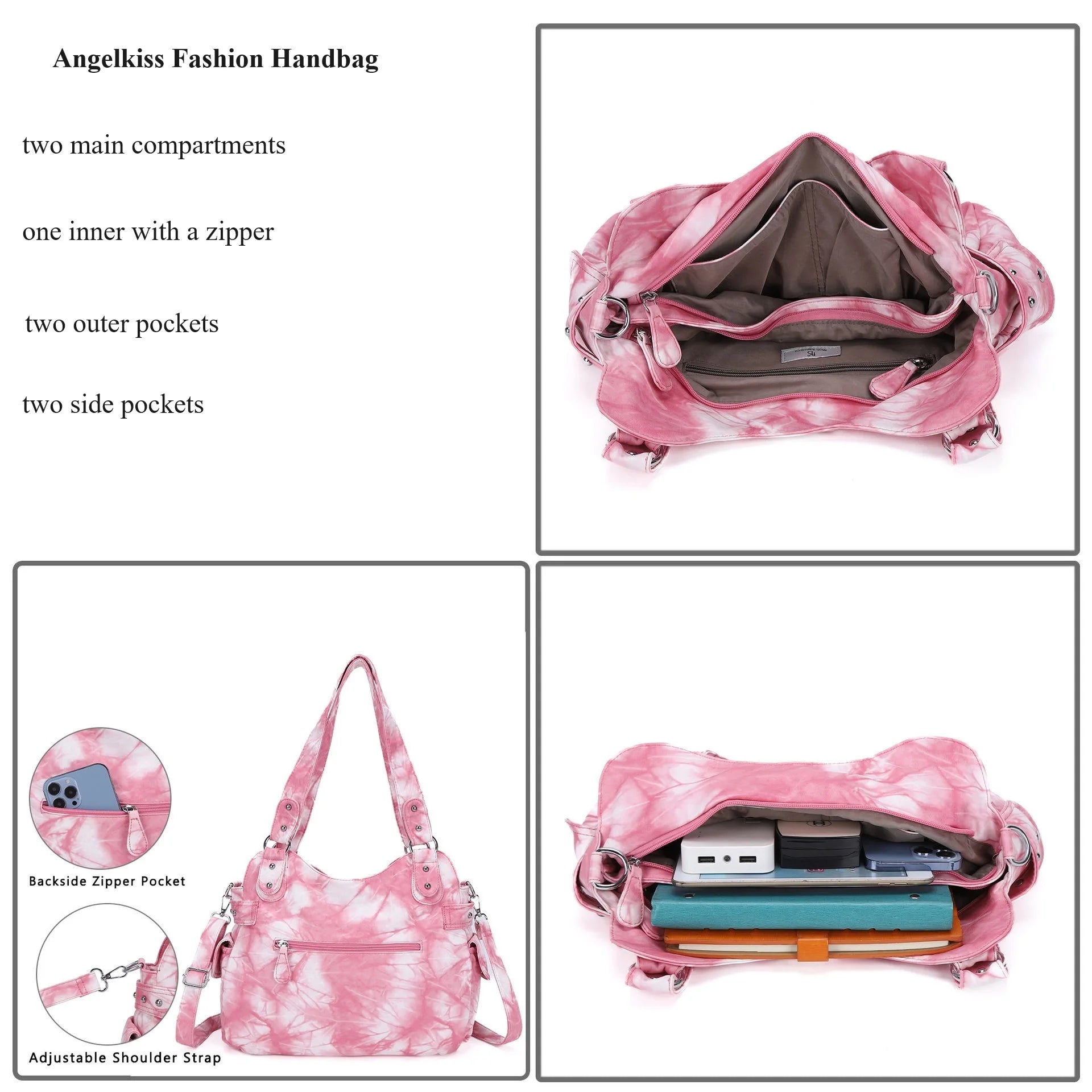 Bag Women Handbags Satchel Top-handle shoulder bag PU Crossbody Bag Dumpling Pack Multi-pockets Shoulder Bags Purse