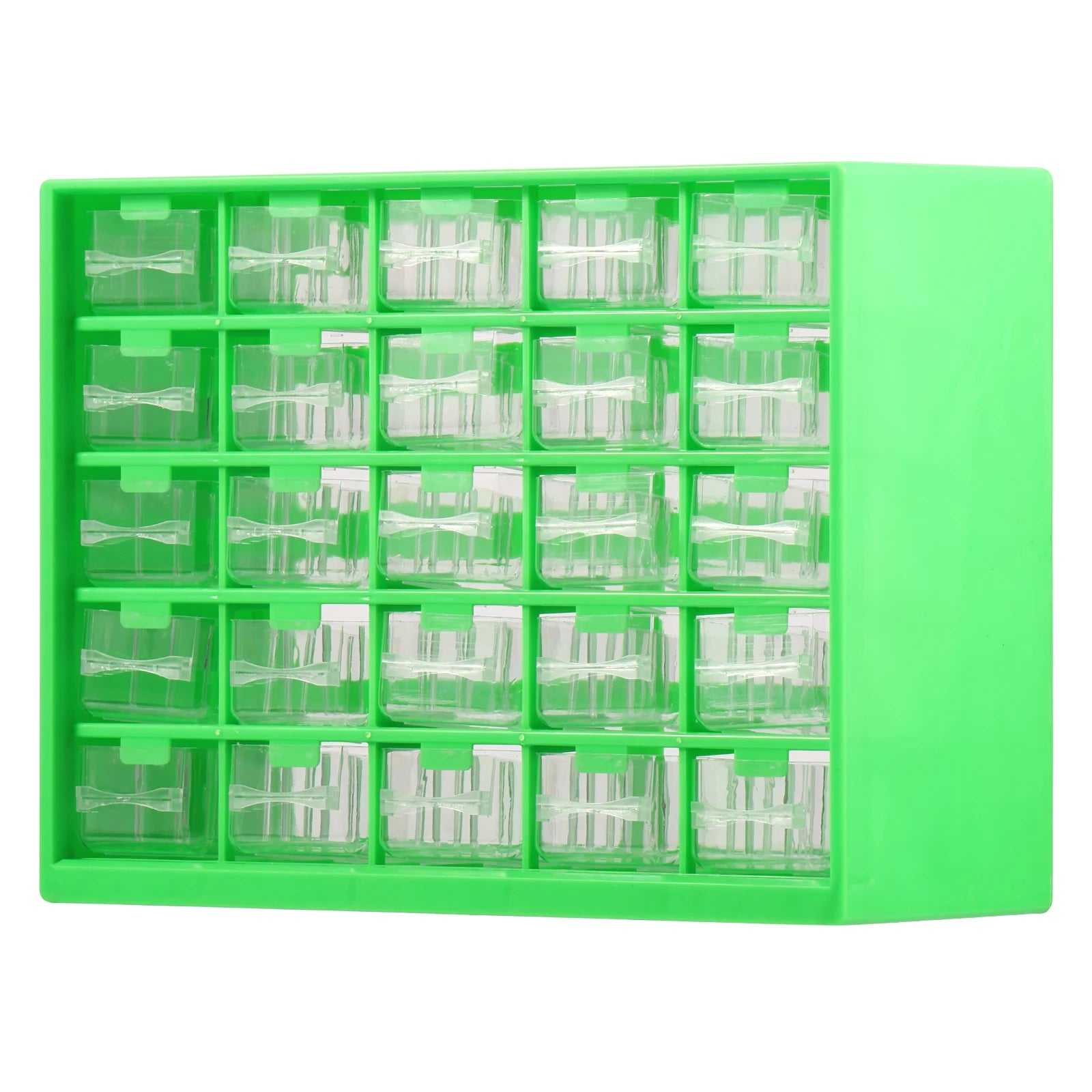 25 Drawer Plastic Drawer Storage Cabinet Storage Hardware and Craft Cabinet with 50 Removable Dividers for Bead Lego Storage