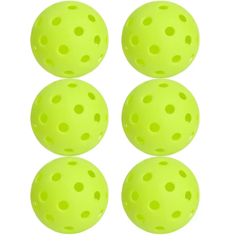 Outdoor Pickleball Balls — 40-Hole Tournament Standard (74 mm, PE Material)