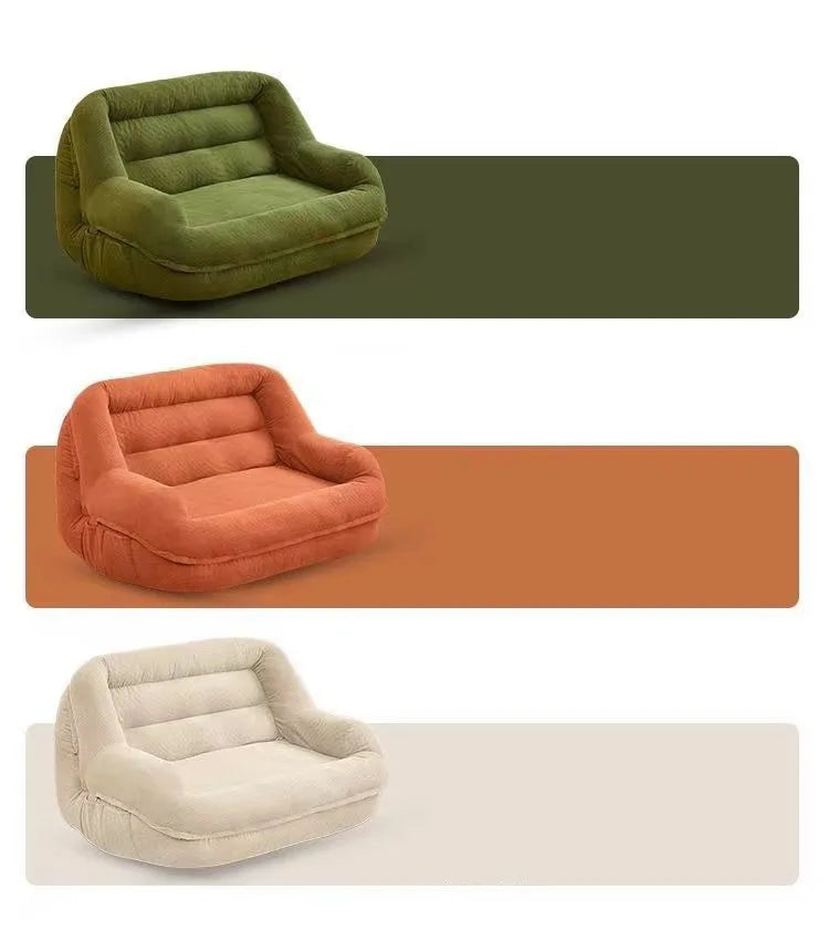 Portable Lazy Sofa Living Room Cheap Single Sofas Adult Tatami Chaise Lounge Relaxing 1-person Sofa Modern Tiny Home Furniture