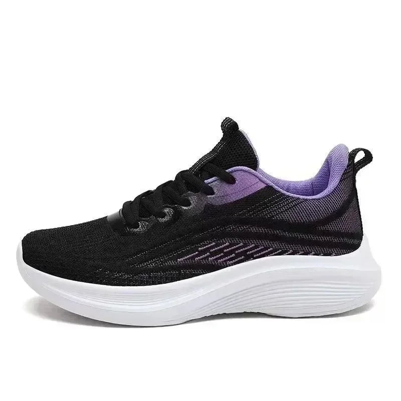 2025 Women’s Casual Mesh Running Shoes — Anti-Slip, Breathable, Elastic Slip-On | Summer Fashion & Couple Style