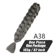 Xpression Synthetic Big Braids Crochet Hair Braids Extensions Yaki Straight Hair Women's Jumbo Braids Hair Daily Wear