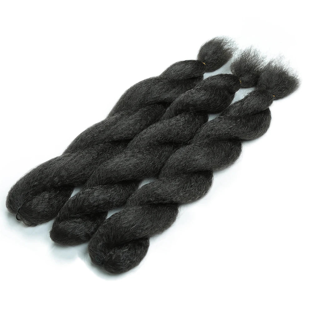 Synthetic Crochet Vixen Bundles 26 inch Kinky Straight Crochet Hair for Black Women Premium Synthetic Fibers Crochet Braids