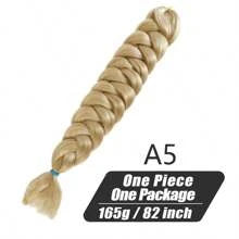 Xpression Synthetic Big Braids Crochet Hair Braids Extensions Yaki Straight Hair Women's Jumbo Braids Hair Daily Wear
