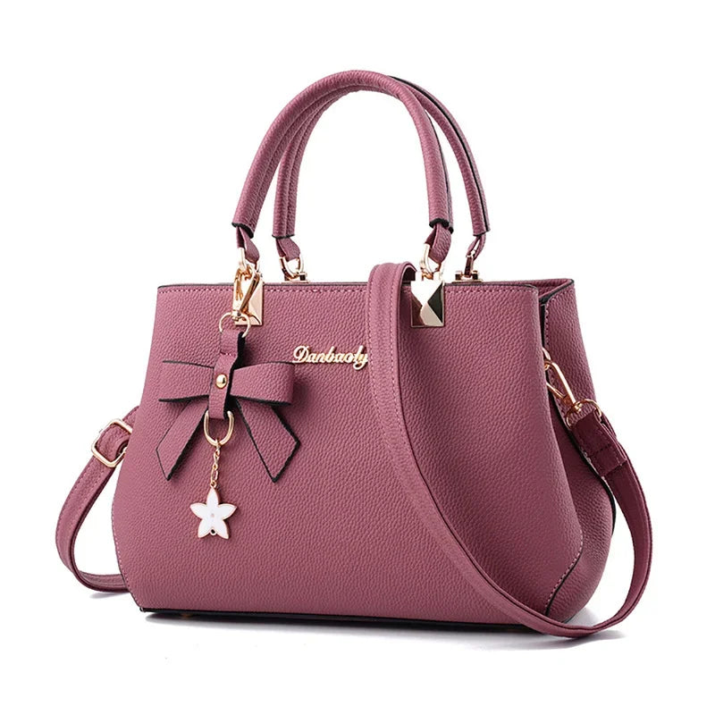 6 Colors Elegant Shoulder Bag Fashion Flowers Hand Bags for Women Luxury Designer Female Bags Plum Bowknot Sweet Crossbody Bag
