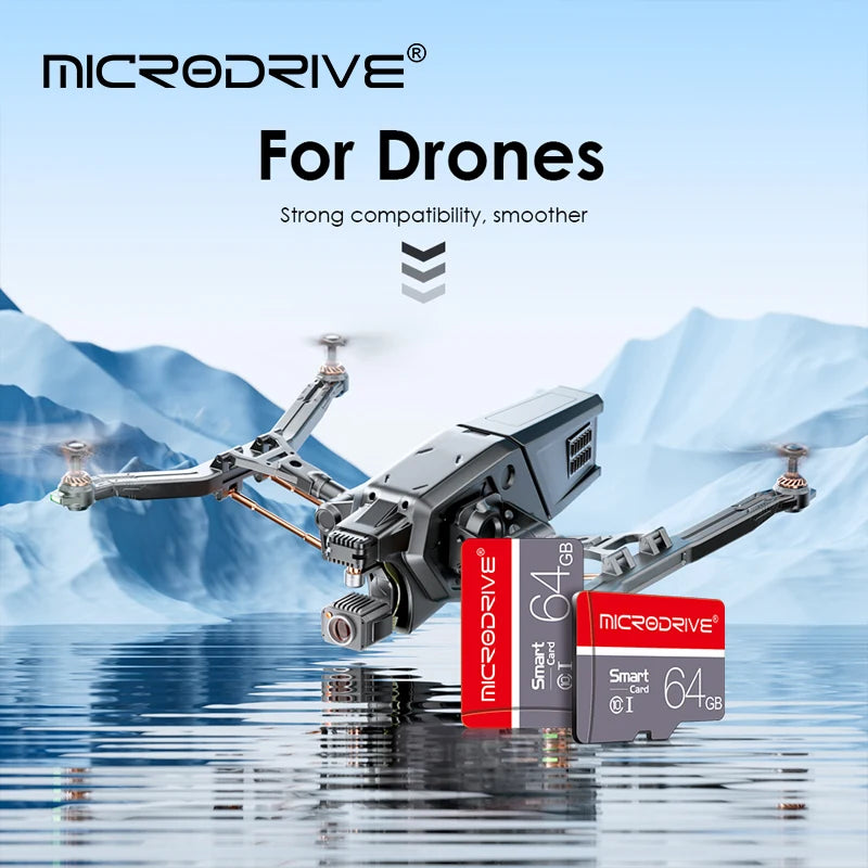 MicroDrive High-Speed microSD Card (16–256GB, C10/A1/U3, V10)