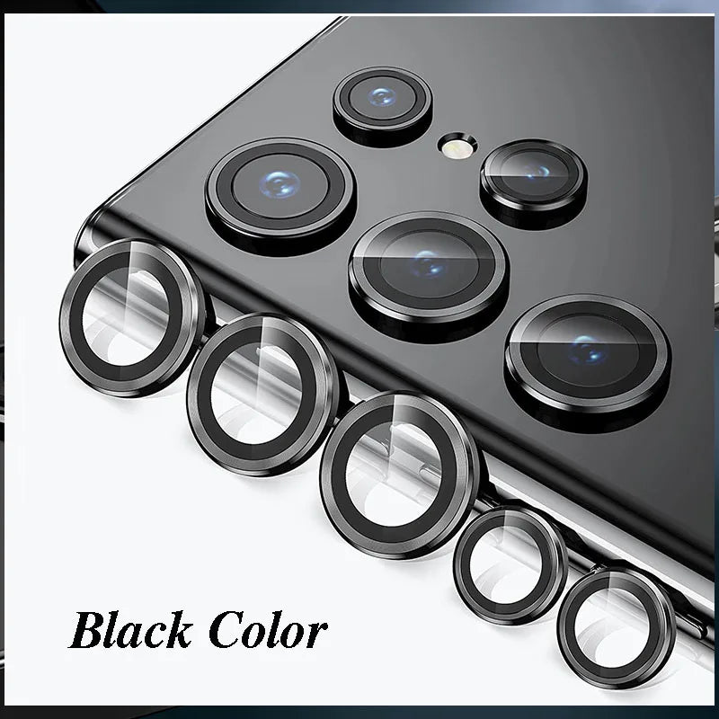Camera Lens Protetor For Samsung S25 S24 ultra S24 S23 S22 ultra Case Tempered Glass Film Titanium Alloy Ring Phone Accessories