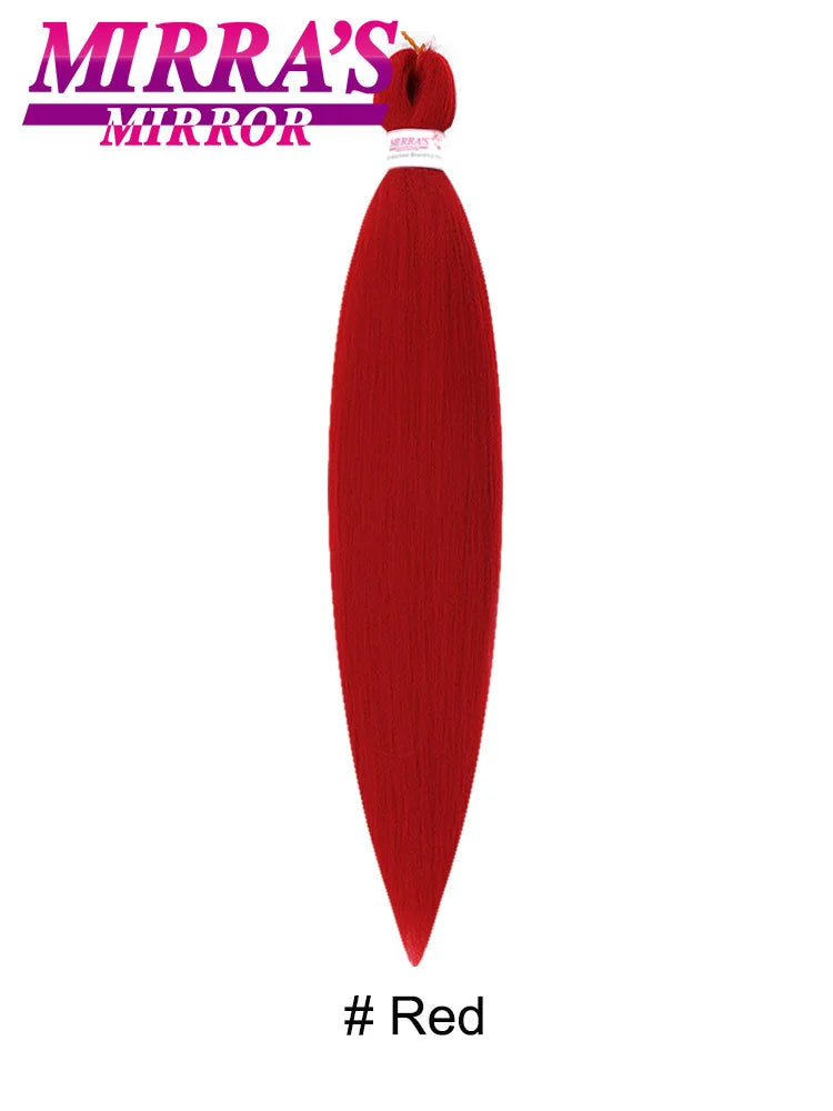 Synthetic Pre Stretched Braiding Hair Easy To Make Senegalese Box Braid Natural Soft Hair Bundles Blue Red Yellow Pink Braids