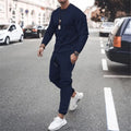 2025 New Men Two Pieces Sets Running Sweatshirt+Sweatpants  Suit Autumn Winter Warm Tracksuit Sets Men's Jogger Sports Suit
