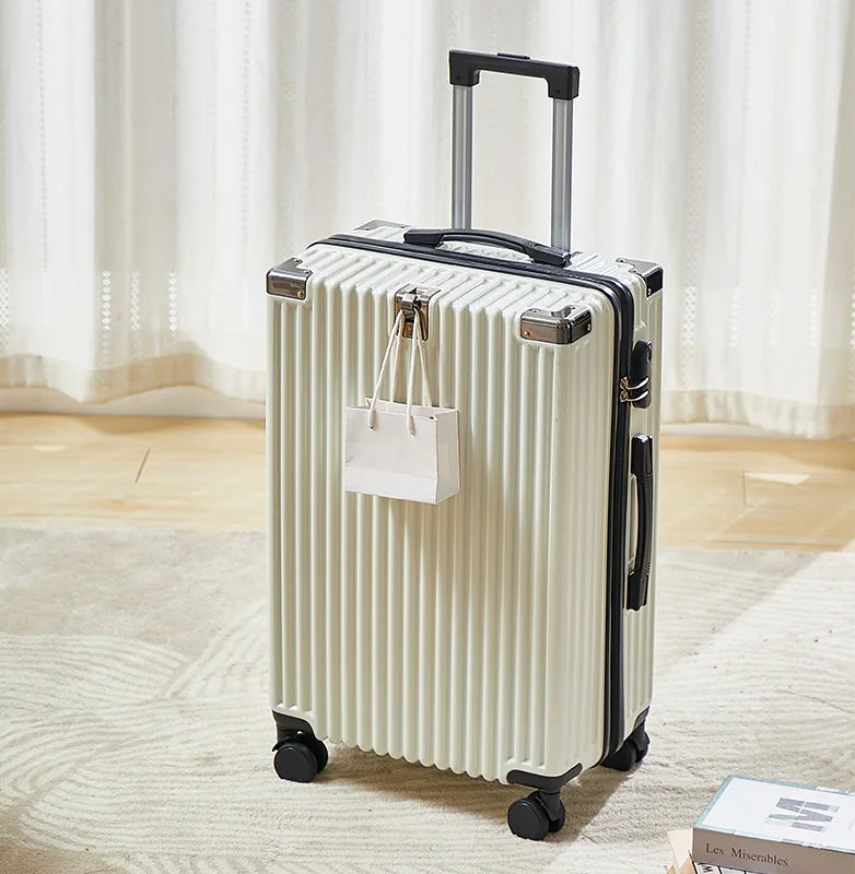 Modern Carry on Trolley CaseCustom Large 20/22/24/26/28 Inch PC ABS Luggage with Combination Lock Wholesale Prices Suitcase