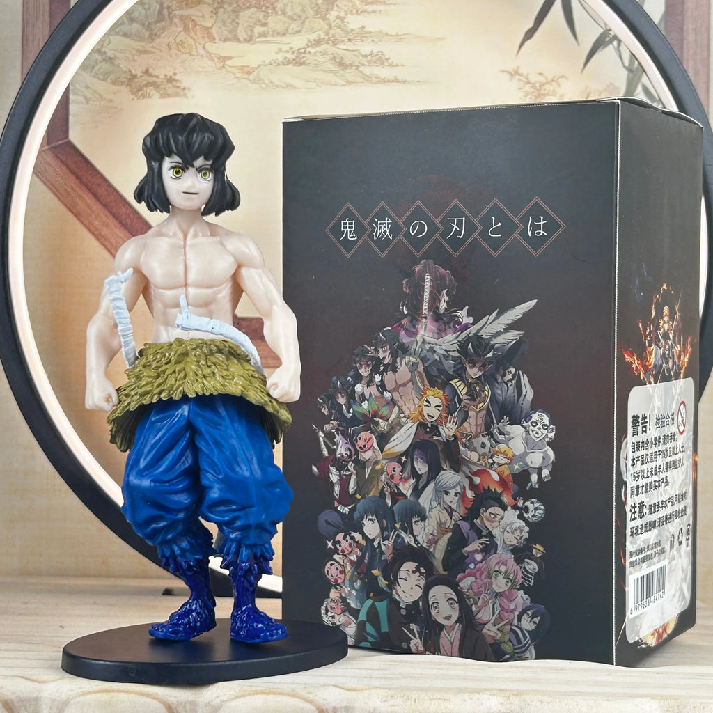 Anime Figure Demon Slayer Figures Kimetsu No Yaiba Doll Tanjiro Nezuko Zenitsu Figurine Inosuke Warrior Action Figure Model Toys