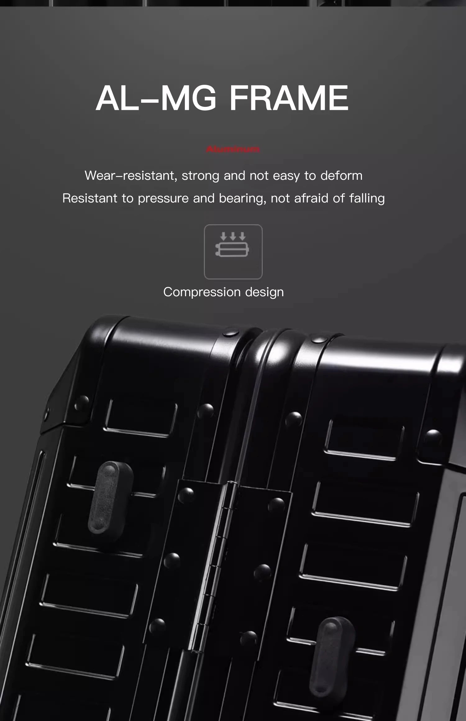 20"24"28" Inch Aluminum Trolley Suitcase Waterproof Metallic Cabin Luggage Trolly Bag With Wheels