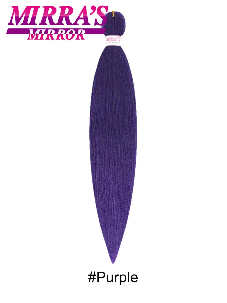 Synthetic Pre Stretched Braiding Hair Easy To Make Senegalese Box Braid Natural Soft Hair Bundles Blue Red Yellow Pink Braids