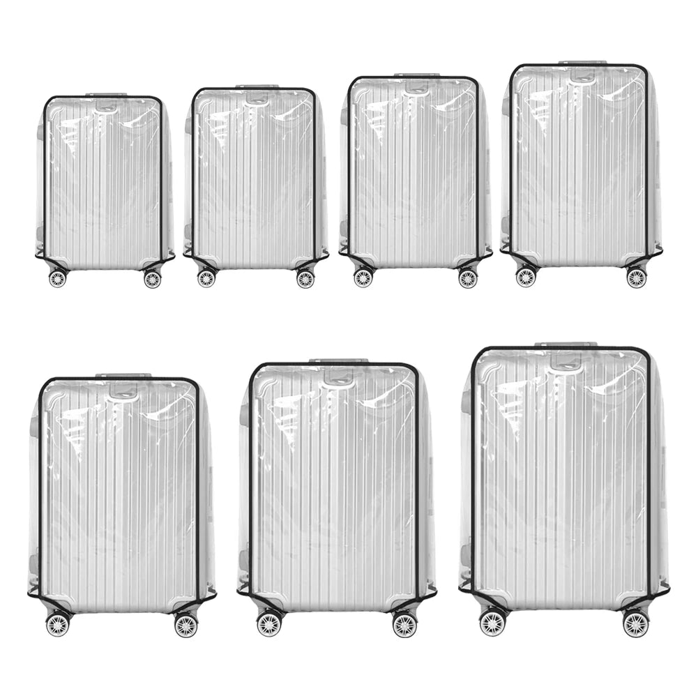 18-30inch Luggage Cover PVC Travel Luggage Protector Waterproof Suitcase Cover Protectors Scratch-resistant for Wheeled Suitcase