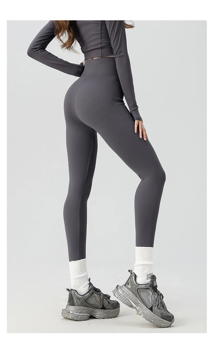 BIVIGAOS Snowflake Velvet Warm Sharkskin Leggings — Fleece-Lined High-Waist Winter Pants for Women