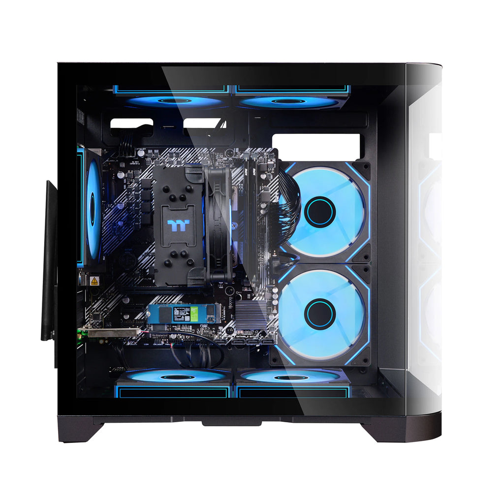 YEAH MAGIC Gaming Desktop — AMD Ryzen 5 5600GT, 16GB DDR4, 1TB NVMe SSD, ARGB 7-Fan Cooling, Windows 11 Home