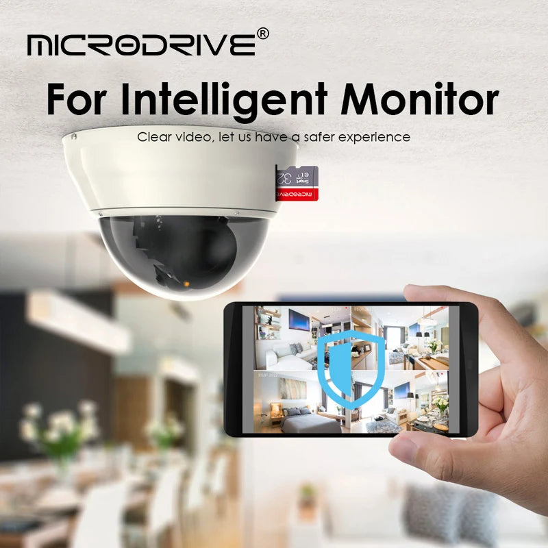 MicroDrive High-Speed microSD Card (16–256GB, C10/A1/U3, V10)