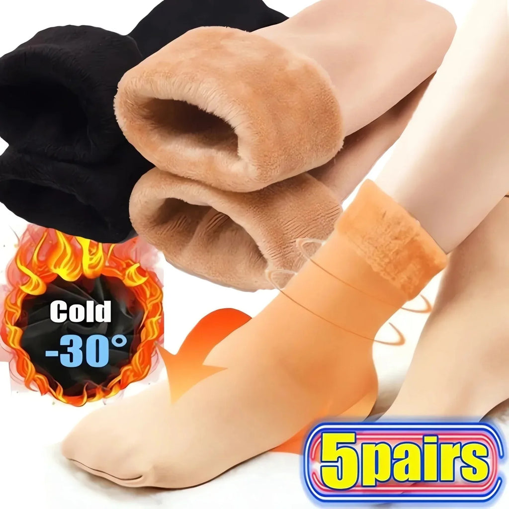 Women’s Thick Knit Mid-Tube Cotton Dress Socks — Solid Color, Soft & Warm Everyday Wear