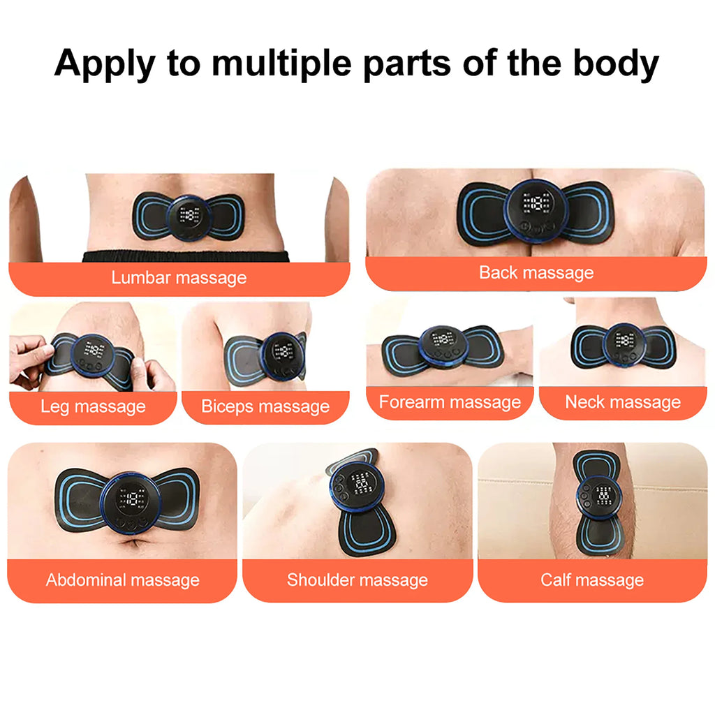 INSMART Mini EMS Neck Massager Patch (8 Modes, 19 Levels)