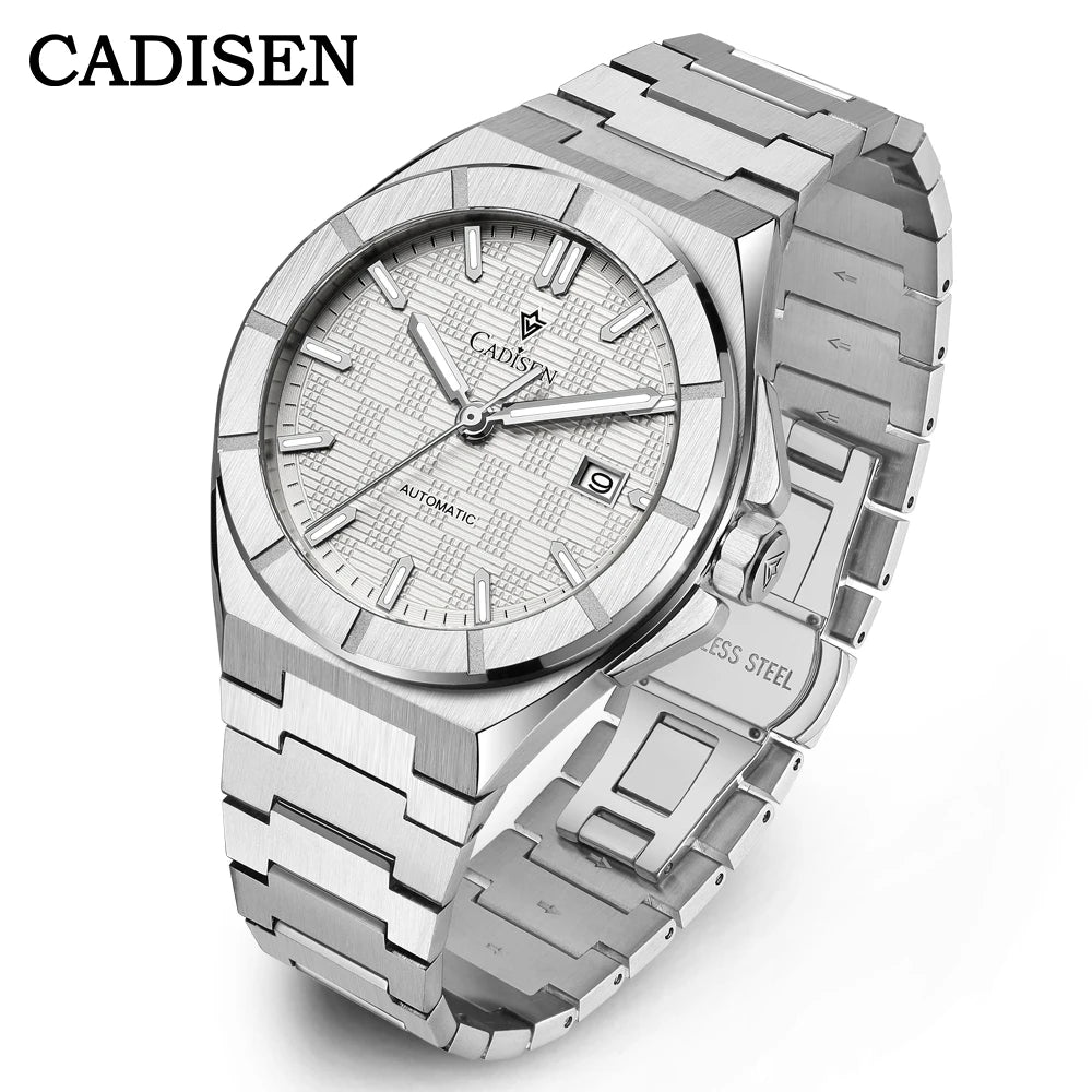 CADISEN 2026 Mens Watches Luxury Automatic Mechanical Watch For Men Japan MIYOTA 8215 Stainless Steel Sapphire Glass WristWatch