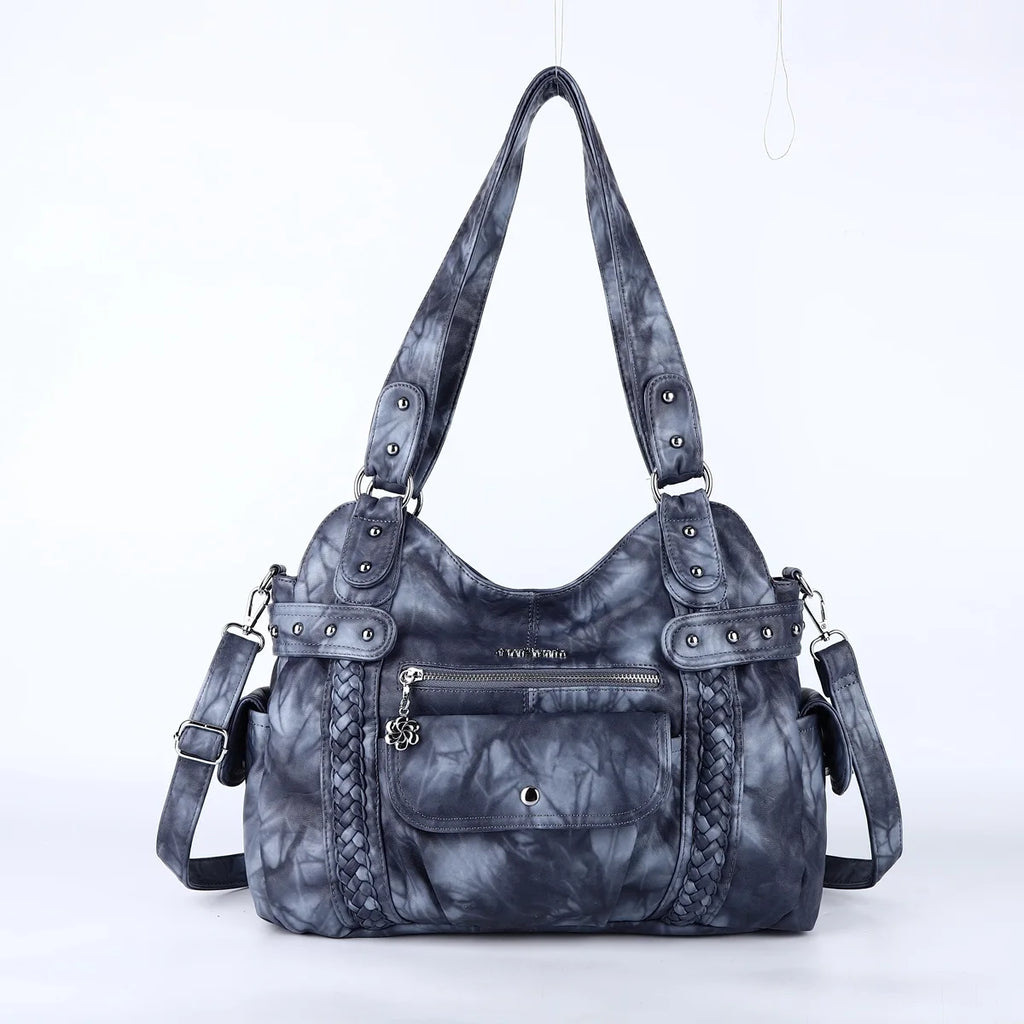 Bag Women Handbags Satchel Top-handle shoulder bag PU Crossbody Bag Dumpling Pack Multi-pockets Shoulder Bags Purse