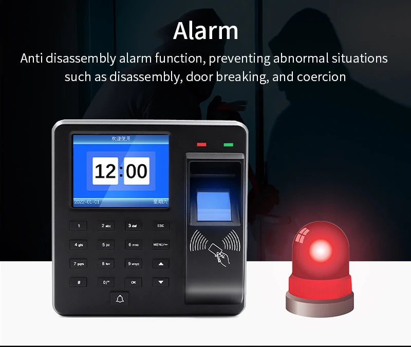 Asia-Teco M10H Fingerprint Time & Access Terminal (2.4" TFT)