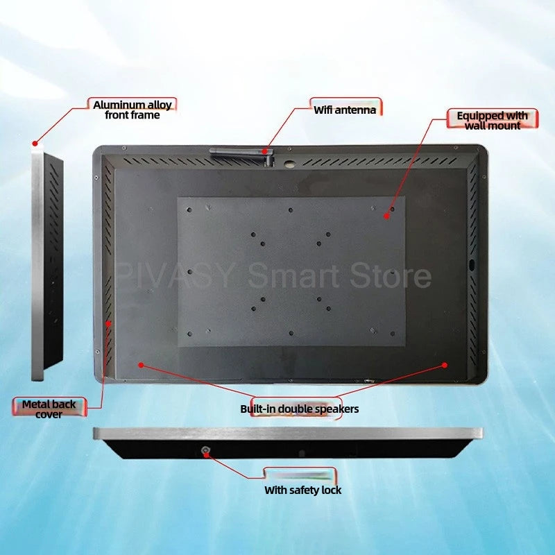Wall-mounted HD Screen TV 21-27 Inch Advertising Device Display Monitor for Office Business Commercial publicity economic LCD